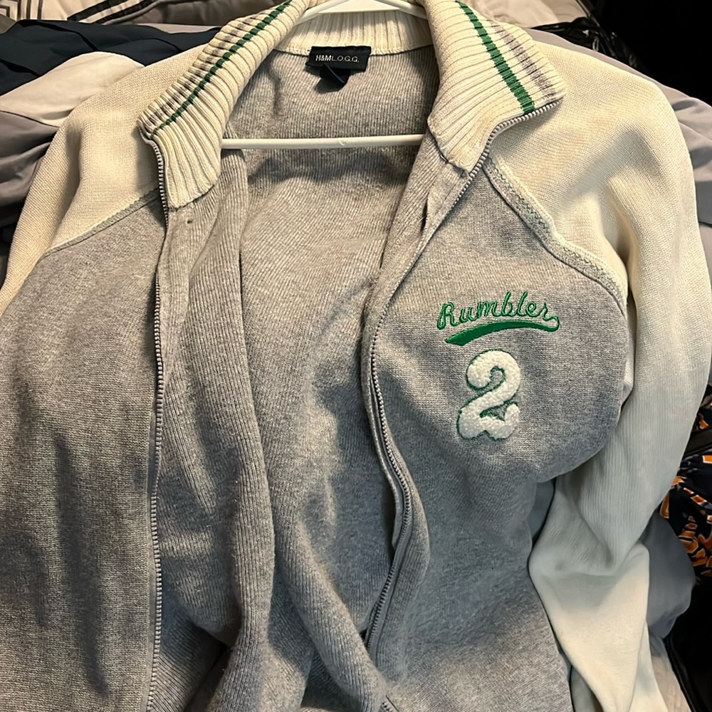 Sweater zip up Letterman